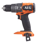 Heavy Duty 18V Cordless Impact Drill Packs Killer 110Nm Torque And Dual Speed Gears With Two Rugged 4.0Ah Batteries Plus Bright Led Work Light For Serious Weekend Warriors side view of AEG impact drill with adjustable torque settings