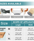 24 Pcs Rectangle Chair Leg Floor Protectors Silicone Felt Pads For Hardwood Floors, size chart and application diagram