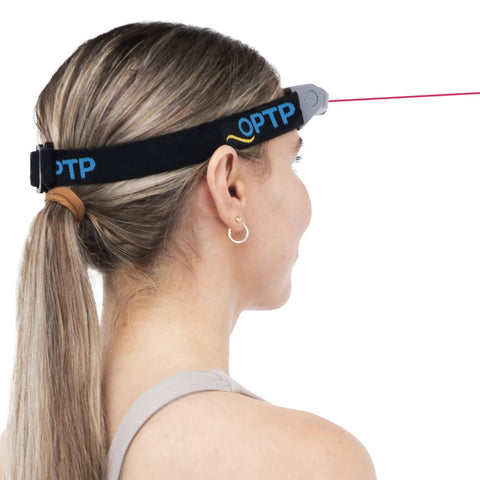 SenMoCOR System Pro Grade Sensorimotor Training Kit With Laser Headlamp And Targets For Sensory Motor Control Cervical Fine Motor Skills Motion Detection And Controlled Mobility Exercises Angle Reproduction on headband