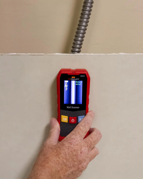 Slick Professional Grade Digital Wall Scanner With Vibrant Color Screen Dead On Stud Locator And Live Electrical Wire Detector Total No Hassle Diy Home Fixer Upper Tool
