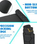 Close-up of Big Ol Extended Desk Mat And Gaming Mouse Pad Large 35.4 By 15.7 Inch with non-slip base and stitched honeycomb edge.