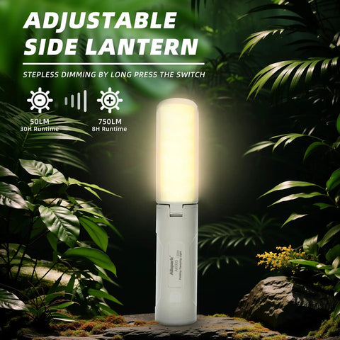 Foldable Rechargeable Camping Light With Stand And Detachable Tripod, Waterproof Hanging LED Lantern For Outdoor Use in forest