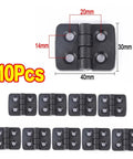 Ten Pack Nylon Plastic Butt Hinges For Boxes Cabinets Windows And Small Doors Lightweight Wear Resistant With Built In Bearings