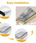 Easy installation of Stairway Insulation Cover for Attic Doors Premium Energy Saving Attic Stairs Tent with Zipper.