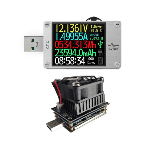 Lua Programmable USB Power Meter And USB 3.1 Tester With Digital Multimeter Current And Voltage Detector Integrated 12MB Memory