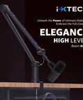 Adjustable Dope Broadcast Microphone Arm With Desk Mount 360 Degree Rotatable Scissor Arm for Podcasting and Studio Audio