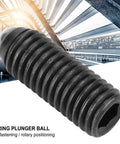 Heavy Duty M10 Threaded Ball Plungers 10 Pack Carbon Steel spring plunger ball for fast positioning in industrial applications.