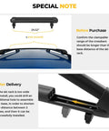 Heavy Duty Lockable Ski Racks With Slick Sliding Extension For Car Roof Secure Snowboard Transport Kit black adjustable installation guide