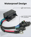 Tilt Trim Relay Kit For Johnson Evinrude Outboard Motors 40HP To 300HP From 2004 Up Waterproof 12V showing sealed housing