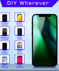 Iphone 12 Pro Max 6.7 Inch LCD Screen Replacement Kit With 3D Touch Digitizer Full Assembly Ear Speaker Proximity Sensor And Waterproof Adhesive Repair Tools A2342 A2410 A2411 A2412 front view