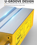 Close-up of Heavy Duty Permanent Magnetic Lifter with U-groove design for two thousand kilogram steel plates and workshop block handlers.