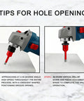 Tips for using 5/16 Inch 2 Pack Diamond Hole Saw Bits Heavy Duty Workhorse Core Drill Set for precise drilling.