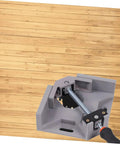 Heavy Duty Right Angle Clamp For Woodworking And Precision Welding With Badass Aluminum Build No Sweat Single Handle Design For Hella Tough 90 Degree Corners Every Time on wooden surface.