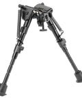 Pivot Bipod 6 to 9 Inch Adjustable Notched Legs Slim Folding Design for rifle stability and precision target shooting