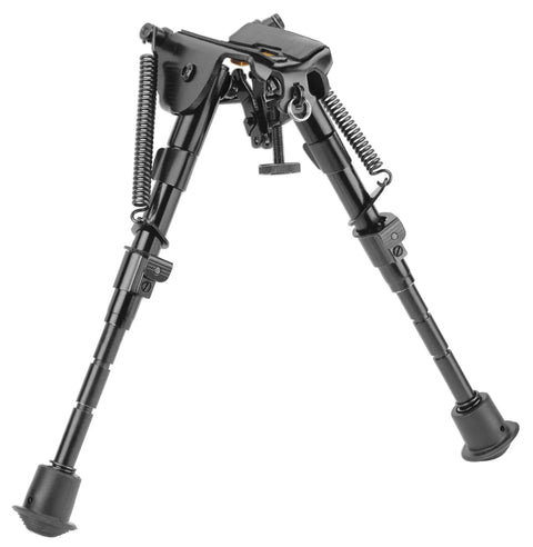 Pivot Bipod 6 to 9 Inch Adjustable Notched Legs Slim Folding Design for rifle stability and precision target shooting