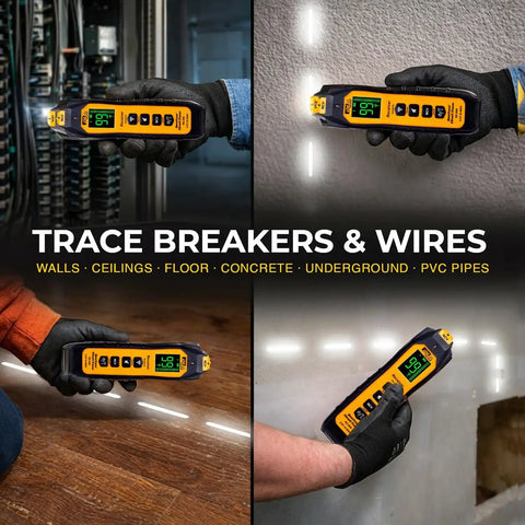 Lightweight Circuit Tracer And Breaker Finder Tool Nailing Down Dead Shorts Up To Six Hundred Volts ETL certified for tracing walls and floors.