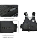Adult Swim Vest With Adjustable Safety Straps In Black Size Large Fit Made Of 2 Mm Neoprene And EPE Foam CE Certified EN131381 2021