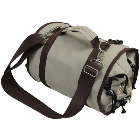 Large Tool Pouches Roll Up Pouch Bag With Zipper, Adjustable Strap, 600D Oxford material, D Ring Handles, side view