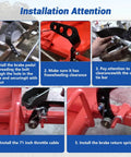 Installation steps for Heavy Duty Pedal Kit With Cleat For Universal Go Kart Built To Last Fit Predator 196cc 212cc 6 5hp Manco Yerf Dog Kandi Road Rocket Carter Go Kart And DIY Vintage Parts
