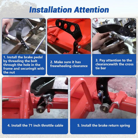 Installation steps for Heavy Duty Pedal Kit With Cleat For Universal Go Kart Built To Last Fit Predator 196cc 212cc 6 5hp Manco Yerf Dog Kandi Road Rocket Carter Go Kart And DIY Vintage Parts
