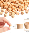200 Piece Flat Head Wooden Screw Hole Plugs Three Eighths Inch Diameter One Quarter Inch Deep For Furniture Repair Fills Unsightly Holes