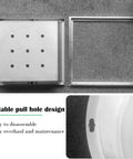 Hidden Street Ready Stainless Steel Manhole Covers For Lawn And Green Belts 12 To 40 Inches, square lid, slip resistant