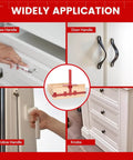 Pro Grade Aluminum Cabinet Hardware Jig For Handles Pulls And Knobs With Automatic Center Punch And Easy Install Template