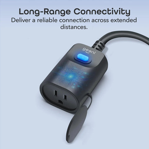 Weatherproof Indoor Outdoor Smart Plug With One Socket Handy Remote Control And Timer Set Lights And Devices From Anywhere
