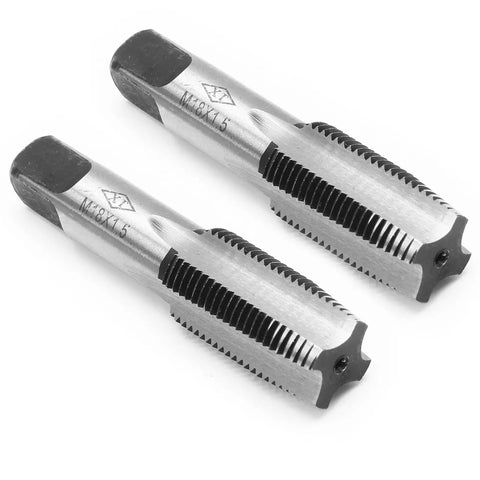 M18 X 1.5 Hand Tap Set For Metalworking Right Hand HSS Threading Tool Two Piece Pro Grade Alloy Steel Construction