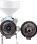 Close-up of grinding discs and funnel on Heavy Duty 2200W Grain Grinder Mill For Beans Corn Rice Wheat Dry Milling Machine
