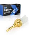 Rugged Cylinder Head Temperature Sensor For Ford F150 Super Duty Explorer Replaces TS653 with golden metal housing.