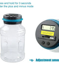 Digital Coin Jar For Saving Cash And Stashing Change, 1.8L Large Piggy Bank With LCD Counter close-up showing display and lid