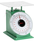 Heavy Duty Mechanical Kitchen Scale 44Lb 20Kg Portion Control Dial Scale with stainless steel platform in green frame