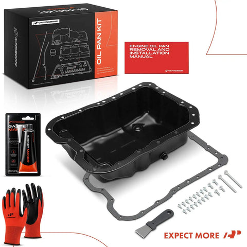 Engine Oil Pan Sump With Plug Gasket And Bolts For Hyundai Sonata Santa Fe Sport Tucson Kia Optima Sportage Rondo Forte Koup Forte5