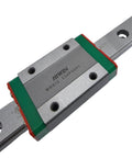 MGN12 Linear Guide Rail with Stainless Steel Carriage Block for CNC Machines and 3D Printers, close-up view