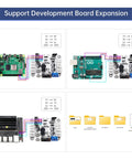 Debug board showing connections for Five Pack High Torque RC Servo With Controller And Debug Board For DIY Robots Dual Bearing Metal Gear