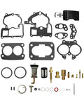 Carburetor Repair Rebuild Kit With Float For Rochester 2 Barrel Fits Mercruiser Mercury Marine 3.0L 4.3L 5.0L 5.7L Mercarb Replacement