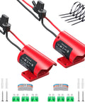 M12 Battery Adapter For Milwaukee Packs 12V Conversion Kit with Switch, Fuse, Wire Terminals and 12 AWG Wire Connectors