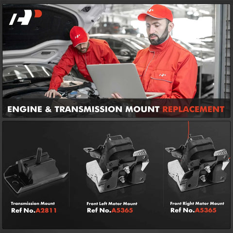 Beefed Up Three Piece Engine And Transmission Mount Set Direct Fit For Chevrolet Silverado 1500 2500 3500 Tahoe.