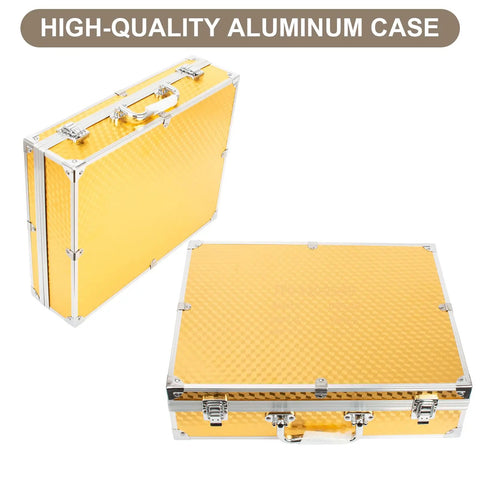 High-quality aluminum case for Hydraulic Nitrogen Accumulator Charging Kit with Seven Adapters and Three Analog Gauges