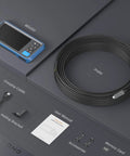 50Ft Dual Lens Endoscope With Light For Drain Snakes, IP67 Waterproof Borescope Camera For Sewer Pipe Inspection, 15M Long Flexible Probe, A Solid DIY Plumbing Tool kit with monitor, probe, cable