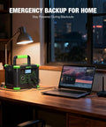 Portable Power Station 330W Peak 600W Solar Generator 288Wh With 60W USB C PD, 5W Wireless Charging, ideal for home use