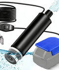 Badass Portable Submersible Sump Pump 500 GPH Heavy Duty Dewatering At 16 Ft Max Lift with integrated sediment filter and hose.