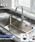 Solid Brass Universal Bathroom Sink Stopper With Pop Up Drain Strainer And Removable Filter Basket Hair Catcher installed in modern stainless steel sink.