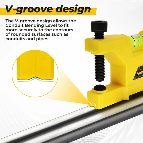 Kickass Magnetic Multi Angle Conduit Bender Level For Precise Pipe Bending Eliminate Dog Legs With Strong Hold And Adjustable Vials Making Every Cut Dead On For Tradesmen Who Want A No Fuss Tool That Gonna Nail It Every Time