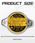 Radiator Cap Replacement For Toyota And Lexus Cars Plug And Play Fit OEM Style 16401 31520 with caution label visible.