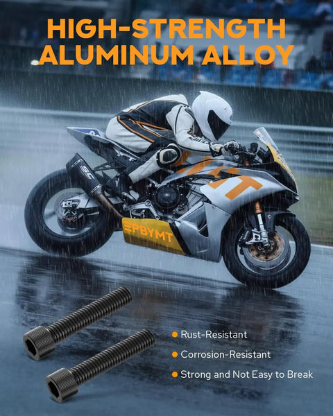 Motorcycle with 8mm Swingarm Spools Sliders Stand Universal M8 Black for most sport bikes street bikes 600cc 1000cc models like CBR GSXR ZX SV Daytona.