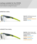 Sick Clear Vision Transition Safety Glasses With Anti Fog Coating And Scratch Resistant Lenses Featuring Adjustable Non Slip Fit For Legit All Day Comfy ANSI Certified Protection with TruShield lens coating.