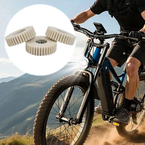 36 Tooth Electric Bike Planetary Gears With Bearing Nylon And Iron Cover 47.5x13.5mm 3 Pack For Motor Replacement