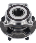 Plug And Play Front Wheel Bearing And Hub Assembly For Subaru Forester 2008 2014 Impreza 2008 2013 XV Crosstrek 2013 2014 Outback Legacy 2005 2014 5 Lug ABS Front Wheel Hub Replacement OE Grade Durable And Easy Install front view
